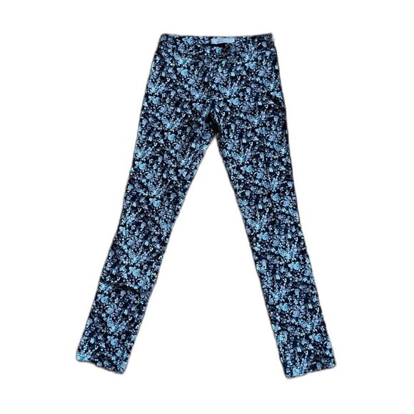 PREEN by THORNTON BREGAZZI Multicolour Floral Stretch Cotton Trousers Pants Sz S - Picture 1 of 8
